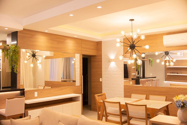Apartamento luxo 1 quadra da praia C102