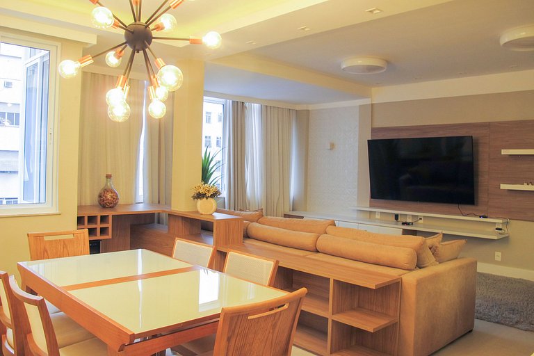 Apartamento luxo 1 quadra da praia C102