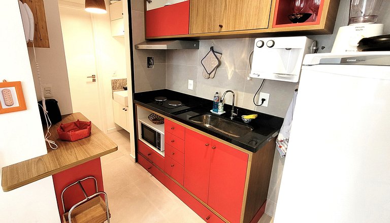 Lindo Flat predio retrofitado Flamengo FLA401A
