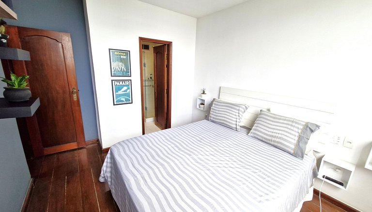 Apartamento silencioso, arejado e bem iluminado