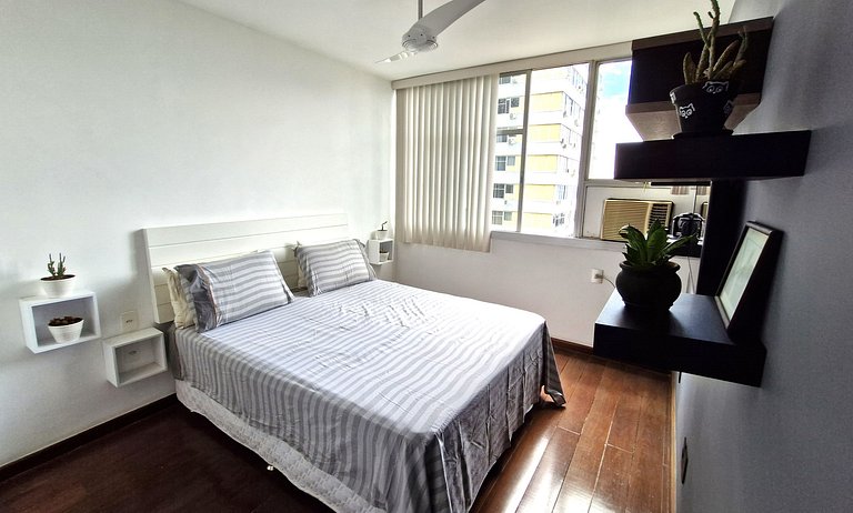 Apartamento silencioso, arejado e bem iluminado