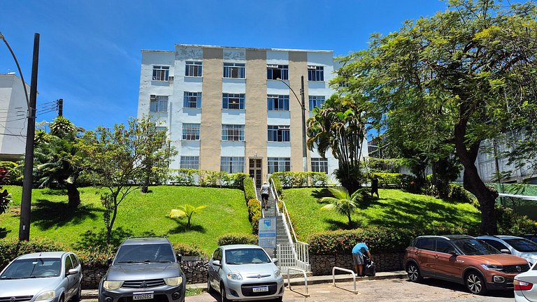 Quiet with a view of Christ the Redeemer.