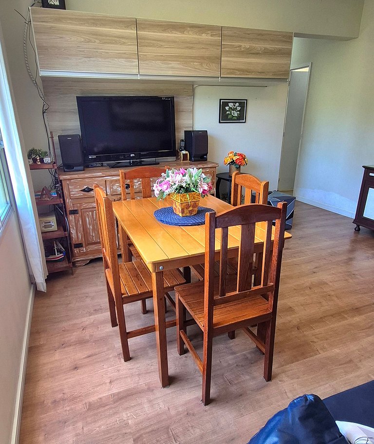 Tranquilo con vista al Cristo Redentor.