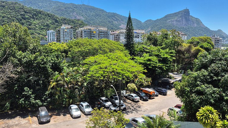 Quiet with a view of Christ the Redeemer.