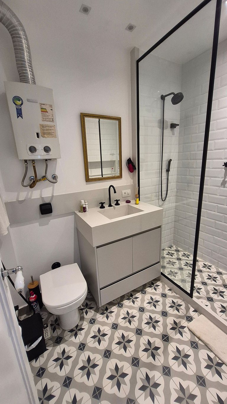 Dormitorio y sala de estar a 2 cuadras de la playa.