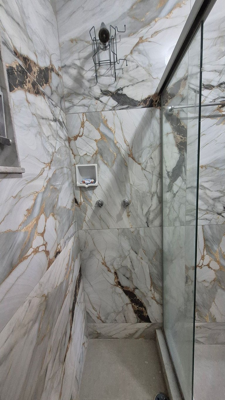 Copacabana, 3 blocks from the beach.