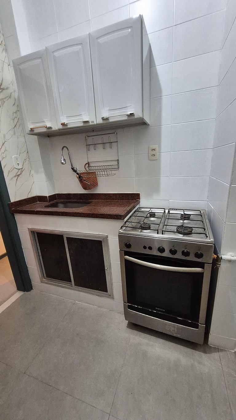 Copacabana, 3 blocks from the beach.