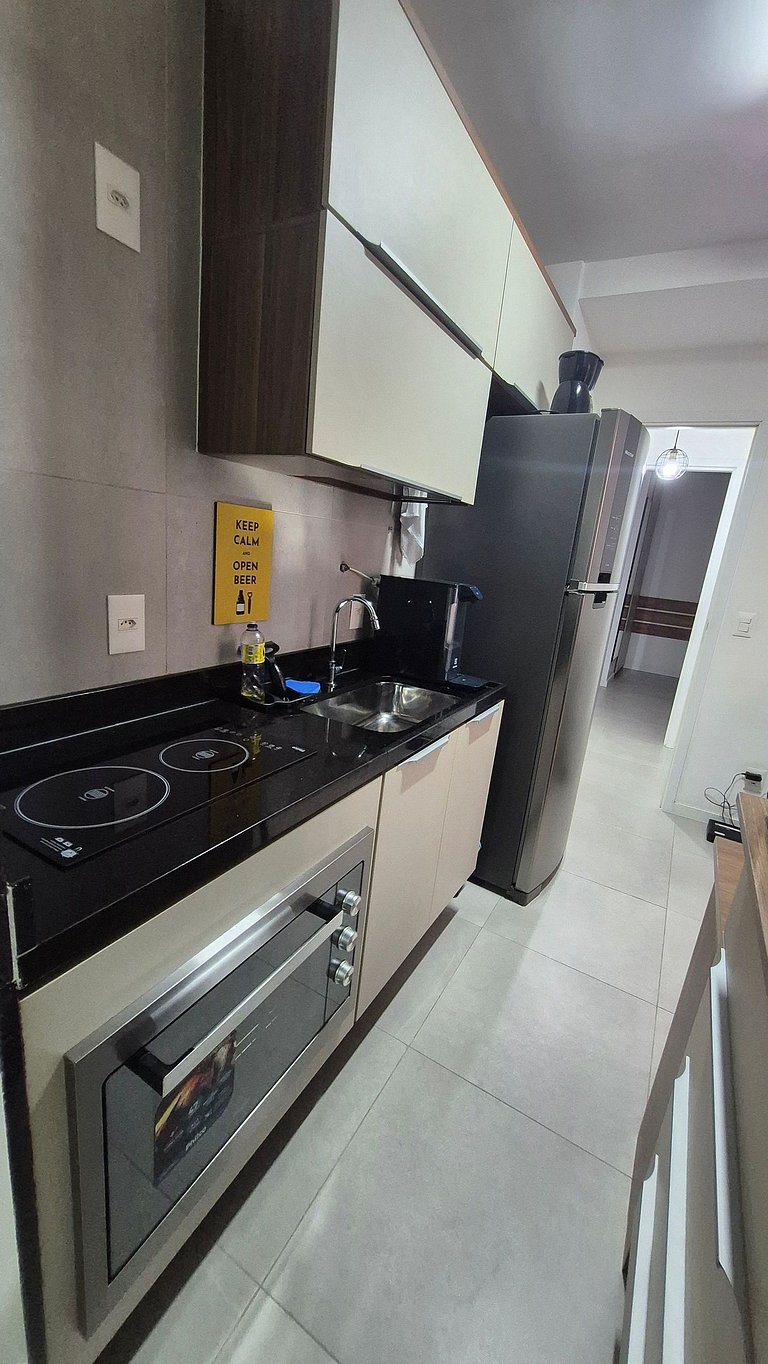 Flat predio retrofitado Flamengo FLA401B