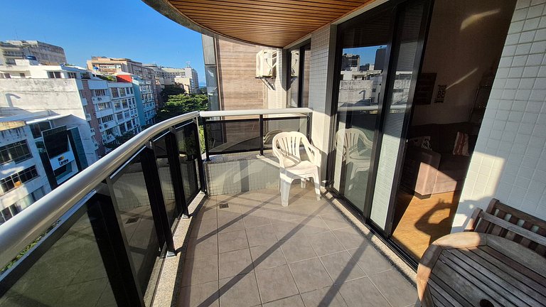 Flat Arpoador com vista mar